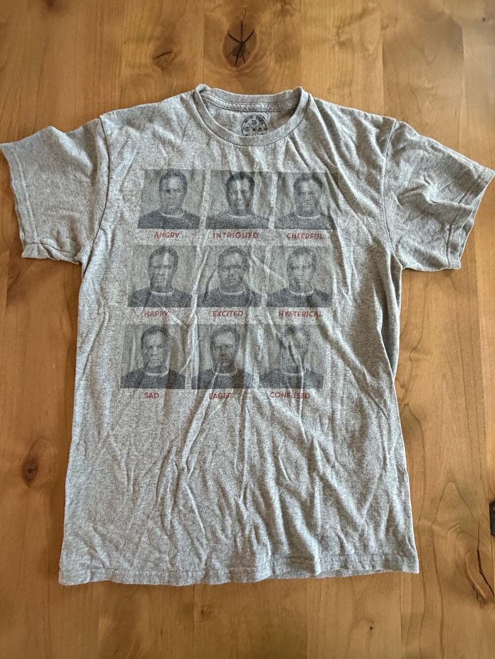 Boston Sports Apparel Company Bill Belichick Many Faces T-Shirt Gray Med